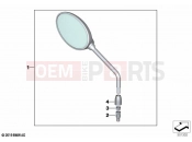 BMW Motorrad BMW 2021 R models R nineT 20 (0L51,0L53) Mirror 3 | Mirror 3