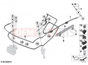 BMW Motorrad BMW 2021 R models R nineT 20 (0L51,0L53) Brake lines, front | Brake lines, front