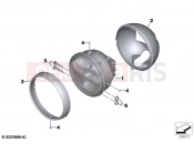 BMW Motorrad BMW 2021 R models R nineT 20 (0L51,0L53) Headlight | Headlight