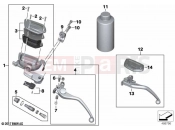 BMW Motorrad BMW 2021 R models R nineT 20 (0L51,0L53) Clutch control assembly | Clutch control assembly