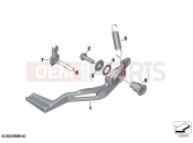 BMW Motorrad BMW 2021 R models R nineT 20 (0L51,0L53) Brake pedal | Brake pedal