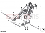BMW Motorrad BMW 2020 R models R nineT 20 (0L51,0L53) Front frame | Front frame
