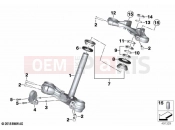 BMW Motorrad BMW 2020 R models R nineT 20 (0L51,0L53) Fork bridge, bottom / top | Fork bridge, bottom / top