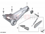 BMW Motorrad BMW 2020 R models R nineT 20 (0L51,0L53) Support, rider's seat 2 | Support, rider's seat 2