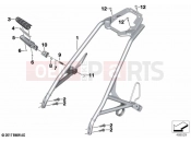BMW Motorrad BMW 2020 R models R nineT 20 (0L51,0L53) Passenger frame | Passenger frame