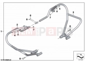 BMW Motorrad BMW 2020 R models R nineT 20 (0L51,0L53) Engine protection bar | Engine protection bar