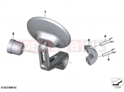 BMW Motorrad BMW 2020 R models R nineT 20 (0L51,0L53) Mirror handlebar end 2 | Mirror handlebar end 2