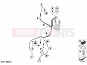 BMW Motorrad BMW 2020 R models R nineT 20 (0L51,0L53) Brake line front | Brake line front