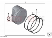 BMW Motorrad BMW 2023 R models R nineT 20 (0L71,0L73) Piston, single components | Piston, single components