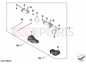 BMW Motorrad BMW 2023 R models R nineT 20 (0L71,0L73) Set turn indicator holder | Set turn indicator holder