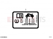 BMW Motorrad BMW 2021 R models R nineT 20 (0L71,0L73) Sign tyres symbol