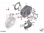 BMW Motorrad BMW 2021 R models R nineT 20 (0L71,0L73) Cylinder head / Mounting parts