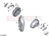 BMW Motorrad BMW 2021 R models R nineT 20 (0L71,0L73) Cylinder head cover milled 3