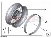 BMW Motorrad BMW 2021 R models R nineT 20 (0L71,0L73) Spoke wheel, rear 3