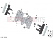 BMW Motorrad BMW 2021 R models R nineT 20 (0L71,0L73) Number plate baseplate / rear reflector