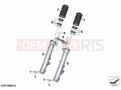 BMW Motorrad BMW 2021 R models R nineT 20 (0L71,0L73) Fork slider 2