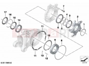 BMW Motorrad BMW 2021 R models R nineT 20 (0L71,0L73) Bearing, crown wh, lid with ventilation 2