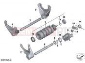 BMW Motorrad BMW 2020 R models R nineT 20 (0L71,0L73) 6-speed gearbox shift components | 6-speed gearbox shift components