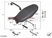 BMW Motorrad BMW 2020 R models R nineT 20 (0L71,0L73) Seat bench | Seat bench