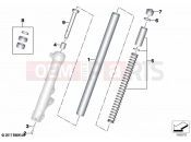 BMW Motorrad BMW 2020 R models R nineT 20 (0L71,0L73) Riser pipe / Absorber | Riser pipe / Absorber