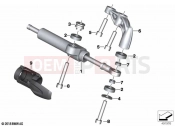 BMW Motorrad BMW 2020 R models R nineT 20 (0L71,0L73) Steering damper | Steering damper