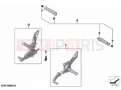 BMW Motorrad BMW 2020 R models R nineT 20 (0L71,0L73) HP footrest system | HP footrest system