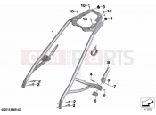 BMW Motorrad BMW 2020 R models R nineT 20 (0L71,0L73) Passenger frame | Passenger frame