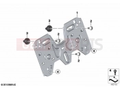 BMW Motorrad BMW 2023 R models R nineT Pure A2 (0M91) Licence plate adaptor | Licence plate adaptor