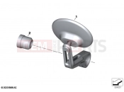 BMW Motorrad BMW 2023 R models R nineT Pure A2 (0M91) Mirror handlebar end | Mirror handlebar end