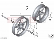 BMW Motorrad BMW 2023 R models R nineT Pure A2 (0M91) Cast rim 3 | Cast rim 3