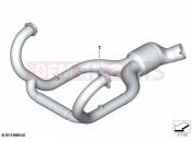 BMW Motorrad BMW 2020 R models R nineT Scrambler (0J31, 0J33) Exhaust manifold, chrome-plated