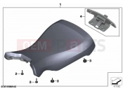 BMW Motorrad BMW 2020 R models R nineT Scrambler (0J31, 0J33) Single seat bench for luggage rack