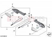 BMW Motorrad BMW 2020 R models R nineT Scrambler (0J31, 0J33) Turn indicators, rear | Turn indicators, rear