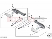 BMW Motorrad BMW 2020 R models R nineT Scrambler (0J31, 0J33) Turn indicators, rear 2 | Turn indicators, rear 2
