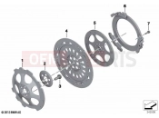 BMW Motorrad BMW 2020 R models R nineT Scrambler (0J31, 0J33) Clutch - single parts
