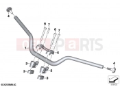 BMW Motorrad BMW 2020 R models R nineT Scrambler (0J31, 0J33) Handlebar 2