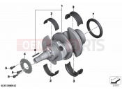 BMW Motorrad BMW 2020 R models R nineT Scrambler (0J31, 0J33) Crankshaft attaching parts 2