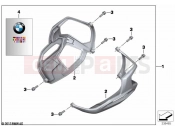 BMW Motorrad BMW 2020 R models R nineT Scrambler (0J31, 0J33) Valve-cover guard, plastic 2