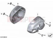 BMW Motorrad BMW 2020 R models R nineT Scrambler (0J31, 0J33) Cylinder head cover aluminium 2