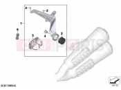 BMW Motorrad BMW 2020 R models R nineT Scrambler (0J31, 0J33) Rear silencer without pillion frame 2