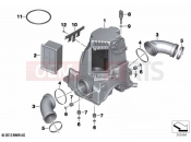 BMW Motorrad BMW 2020 R models R nineT Scrambler (0J31, 0J33) Intake silencer / Filter cartridge 2