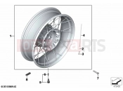 BMW Motorrad BMW 2020 R models R nineT Scrambler (0J31, 0J33) Cross-spoked wheel rear 2 2