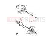 YAMAHA YFM 350 Big Bear YFM350FW BIG BEAR 350 3HN4 1990 REAR WHEEL