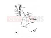 YAMAHA YFM 350 Big Bear YFM350FW BIG BEAR 350 3HN4 1990 STEERING HANDLE & CABLE