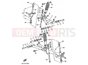 YAMAHA YFM 250 Moto-4 YFM250 MOTO 4 - 250 3GH4 1990 FRONT SUSPENSION & WHEEL