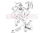 YAMAHA YFM 250 Moto-4 YFM250 MOTO 4 - 250 3GH4 1990 FUEL TANK