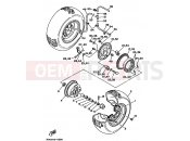 YAMAHA YFM 250 Moto-4 YFM250 MOTO 4 - 250 3GH4 1990 FRONT WHEEL