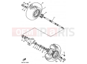 YAMAHA YFM 250 Moto-4 YFM250 MOTO 4 - 250 3GH4 1990 REAR WHEEL