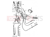 YAMAHA YFM 250 Moto-4 YFM250 MOTO 4 - 250 3GH4 1990 STEERING HANDLE & CABLE