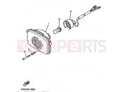 YAMAHA YFM 250 Moto-4 YFM250 MOTO 4 - 250 3GH4 1990 HEADLIGHT
